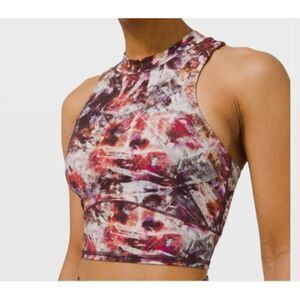 Lululemon Cropped Tank Size 6 Urbantricity Multi/Terracotta - Size Small